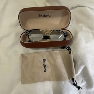 Illesteva Leonard Gray Leopard Sunglasses